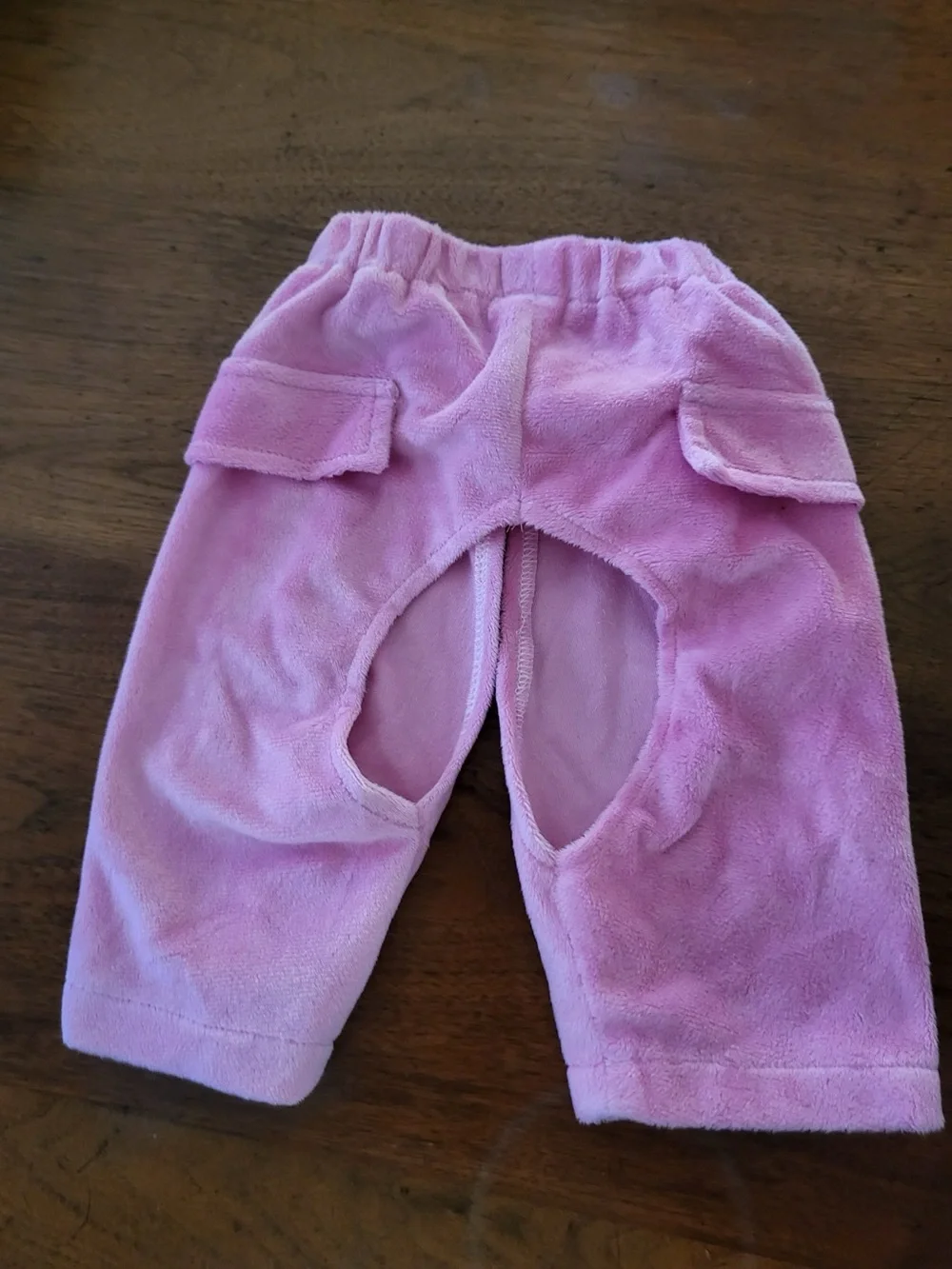 Zack & Zoey pink plush dog pants, size Medium